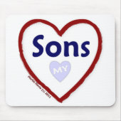 私の息子を愛して下さい マウスパッド (正面)