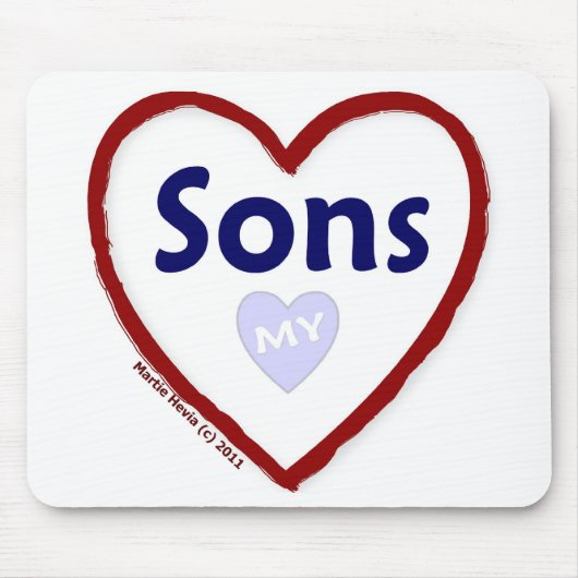 私の息子を愛して下さい マウスパッド (正面)