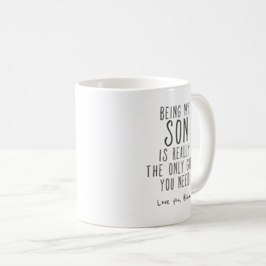 私の息子マグ·ソン·ギフおもしろいト·マグ コーヒーマグカップ (正面右)