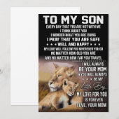 私の息子ライオンが大好き 招待状 (正面/裏面)