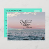 私の恵みは十分である（2コリント12:9） ポストカード (正面/裏面)