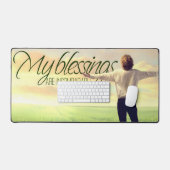 「私の恵み」モチベーション確認 デスクマット (キーボード&マウス)