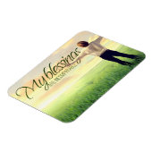 「私の恵み」モチベーション肯定柔軟 マグネット (左側)