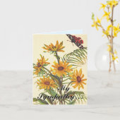 「私の悔やみや弔慰...」 +花弔カード カード (黄色い花)