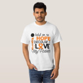 私の患者の多発性硬化MSのための希望 Tシャツ (正面フル)