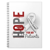 私の患者の肺癌のための希望 ノートブック (正面)