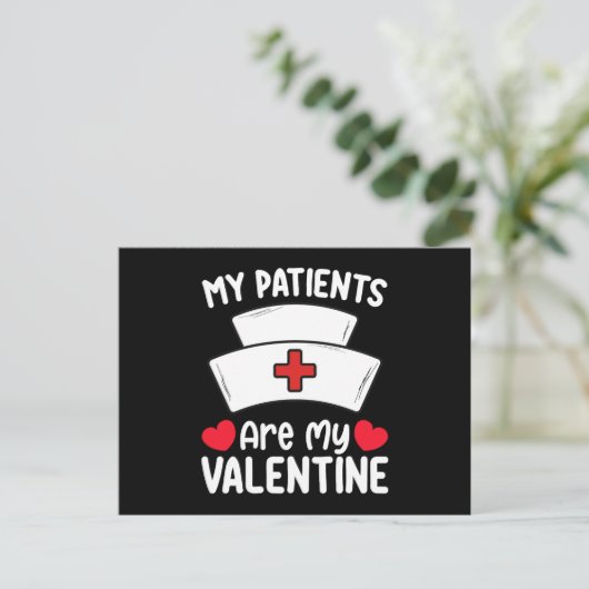 私の患者は私のバレンタインデーナース愛 ポストカード (スタンド正面)