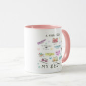 私の悩みの種のマグカップ マグカップ (正面右)