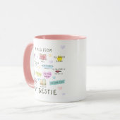 私の悩みの種のマグカップ マグカップ (正面左)