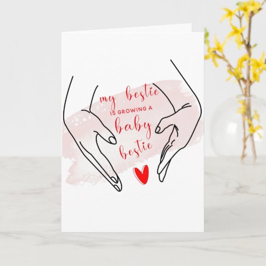 私の悩みは妊娠中のカーパーソナライズされたドだ カード (黄色い花)