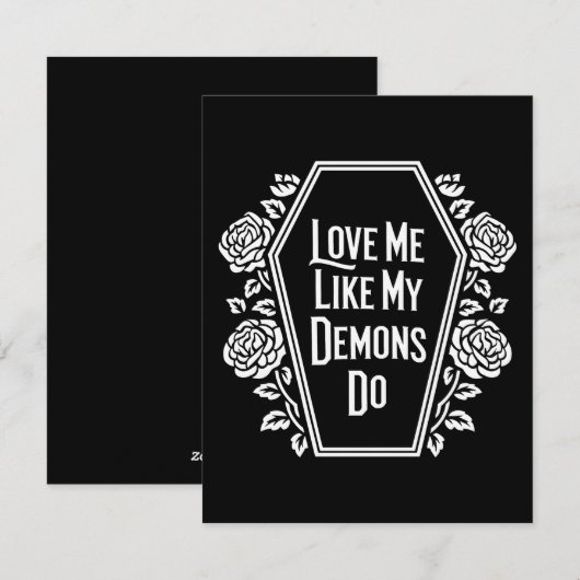 私の悪魔のように愛して 黒 シーズンカード (正面/裏面)