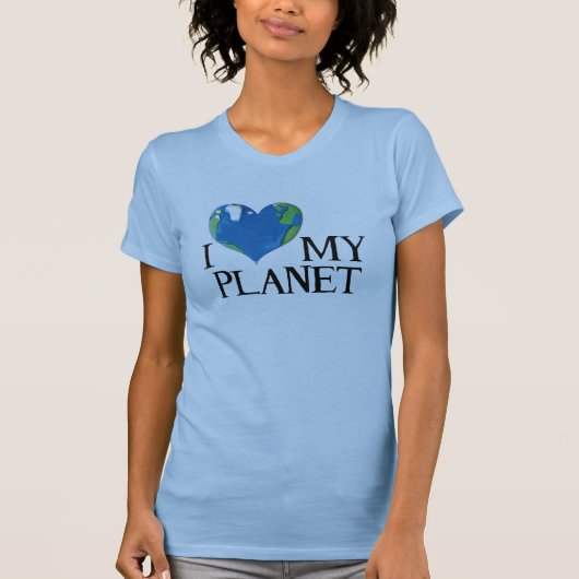 私の惑星が大好きレディースTシャツ Tシャツ (正面)