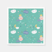 私の惑星は大きな小さな1つのパターンを夢見る スタンダードカクテルナプキン (正面)