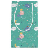 私の惑星は大きな小さな1つのパターンを夢見る スモールペーパーバッグ (正面)