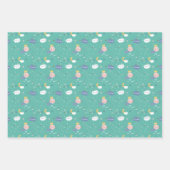 私の惑星は大きな小さな1つのパターンを夢見る ラッピングペーパーシート (正面3)