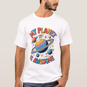 私の惑星は最高にかっこいい スペース 笑える 励まし Tシャツ