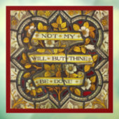 私の意志ではない、しかしテネは行われる（ルカによる福音書第22章42節） ウィンドウサイン (シート3)