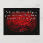 私の意志ではなく、あなた方の行われるマーク14:36聖なる書物、 経典 ポストカード (正面)