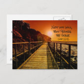 私の意志ではなく、あなた方の行われるルカ22:42聖なる書物、 経典 ポストカード (正面/裏面)