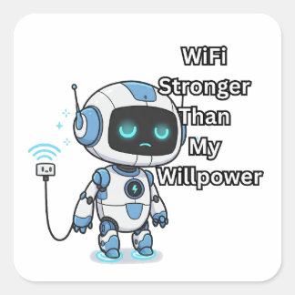 私の意志より強いロボットWiFi スクエアシール