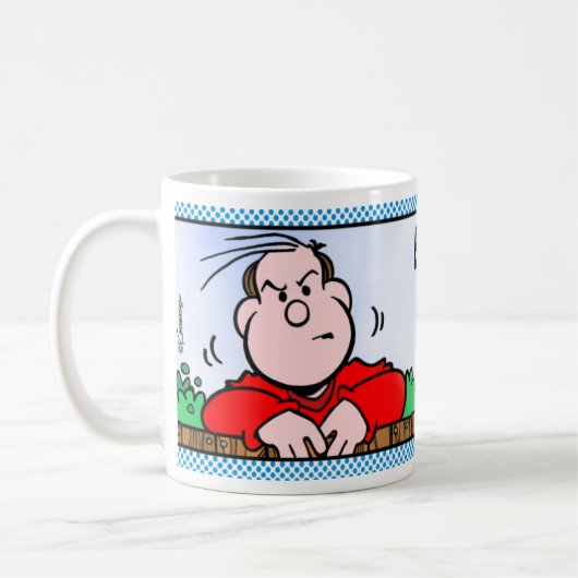 私の意見に資格を与えられる コーヒーマグカップ (左)