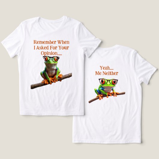 私の意見を求めた時 トライブレンドTシャツ (デザイン正面&裏面)
