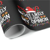 私の意見を面白く言うクリスマス ラッピングペーパー (ロールコーナー)