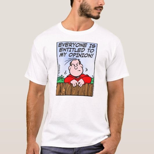 私の意見表明は権利です Tシャツ (正面)