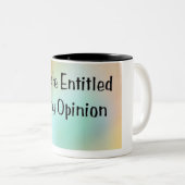 私の意見 ツートーンマグカップ (正面右)