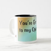 私の意見 ツートーンマグカップ (正面左)