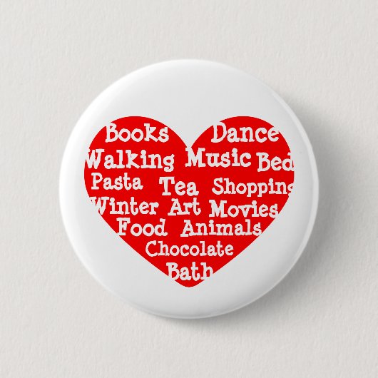 私の愛するもの 缶バッジ (正面)