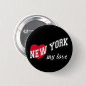 私の愛するニューヨーク 缶バッジ (正面&裏面)