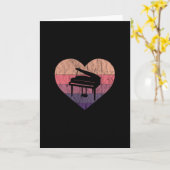 私の愛するピアノ グランドピアノ カード (黄色い花)