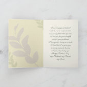 私の愛する人に。葉柄のお父さんの日 カード (内部)