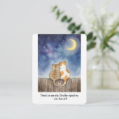 私の愛する人へのロマンチックで面白い猫のバレンタインカード シーズンカード (スタンド正面)