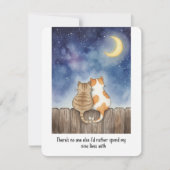 私の愛する人へのロマンチックで面白い猫のバレンタインカード シーズンカード (正面)