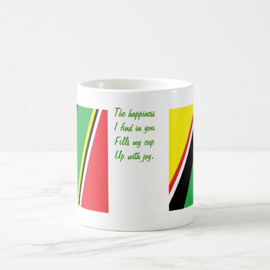 私の愛する人への幸福 コーヒーマグカップ (中央)