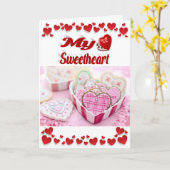 私の愛する人オリジナル写真バレンタインデー カード (黄色い花)