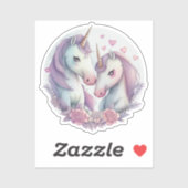 私の愛する君は真のユニコーンクラシックのラウンドスティだ シール (シート)