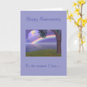 私の愛する女性へのハッピーアニバーサリー カード (黄色い花)