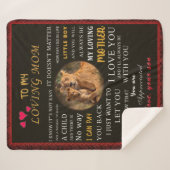 私の愛する母に シェルパブランケット (正面(横))