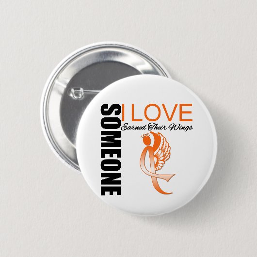 私の愛する白血病は翼を獲得した 缶バッジ (正面&裏面)