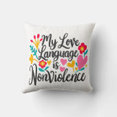 「私の愛する言葉は暴力ではない」 クッション (裏面)
