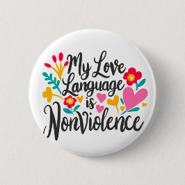 「私の愛する言葉は暴力ではない」 缶バッジ