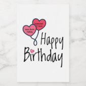 私の愛する誰かが生まれ今日だった – ハッピーバースデー フードラベル (シングルラベル)