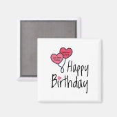 私の愛する誰かが生まれ今日だった – ハッピーバースデー マグネット (正面/裏面)