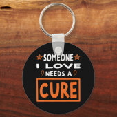 私の愛する誰かが白血病のがんを認識する必要がある キーホルダー (正面)
