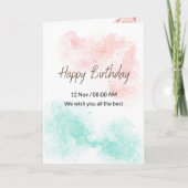 私の愛する赤ちゃんハッピーバースデーに カード (正面)