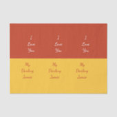 私の愛する赤はっきりしたと黄色ユニーク 薄葉紙 (正面)