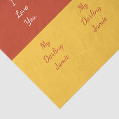 私の愛する赤はっきりしたと黄色ユニーク 薄葉紙 (詳細)